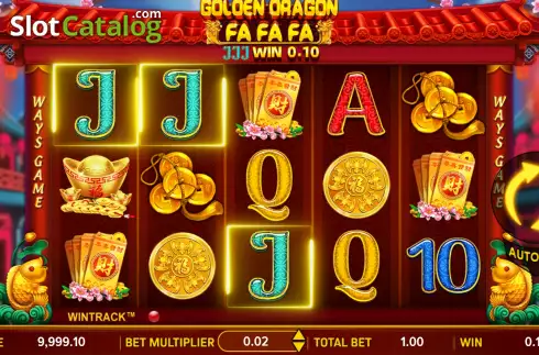 Οθόνη3. Golden Dragon Fa Fa Fa Κουλοχέρης