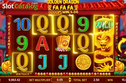 Οθόνη5. Golden Dragon Fa Fa Fa Κουλοχέρης