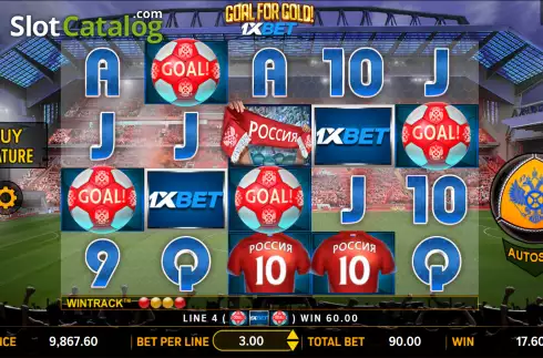 Οθόνη4. Goal for Gold 1xBet Κουλοχέρης