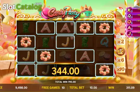 Οθόνη3. Candy Party (Aspect Gaming) Κουλοχέρης
