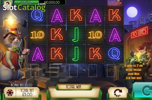 Οθόνη2. Blackjack Cats Κουλοχέρης 