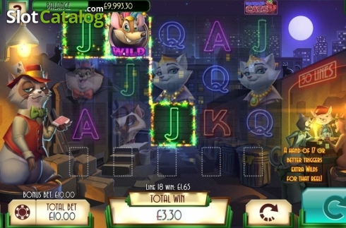 Οθόνη3. Blackjack Cats Κουλοχέρης 