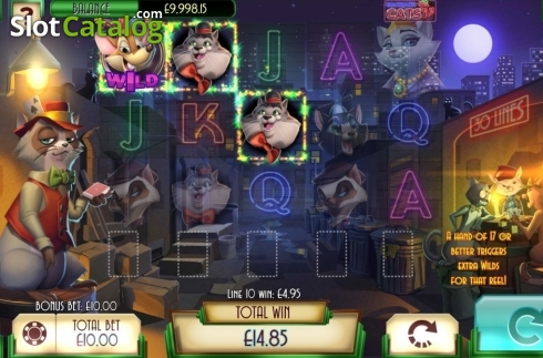 Οθόνη4. Blackjack Cats Κουλοχέρης 