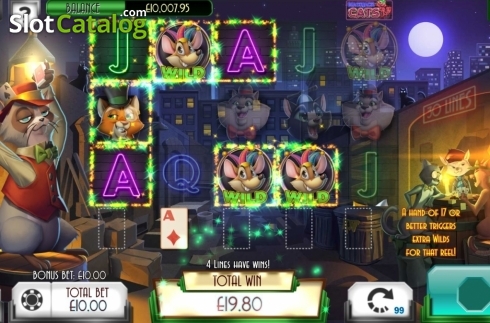 Οθόνη5. Blackjack Cats Κουλοχέρης 