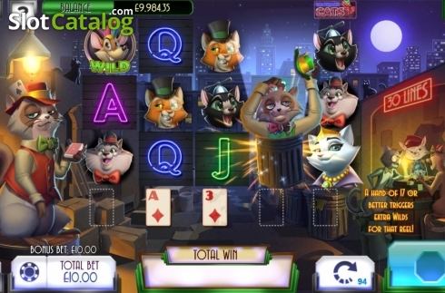 Οθόνη7. Blackjack Cats Κουλοχέρης 