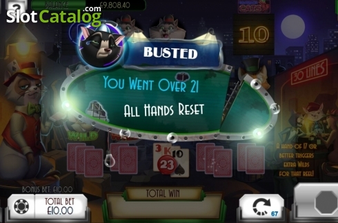 Οθόνη8. Blackjack Cats Κουλοχέρης 