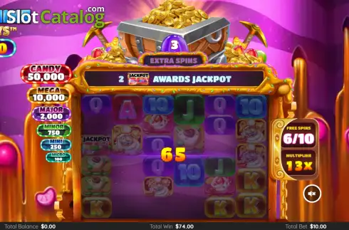 Οθόνη3. Candy Mine Megaways Κουλοχέρης