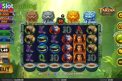 Οθόνη2. Tarzan X-Potz Κουλοχέρης 