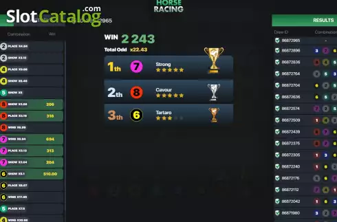 Οθόνη3. Horse Racing (Atlas-V) Κουλοχέρης 