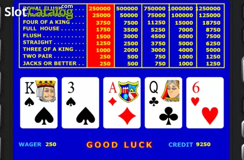 Οθόνη3. Video Poker (Atlas-V) Κουλοχέρης