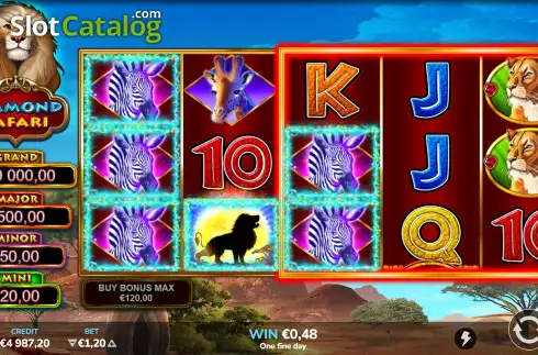 Οθόνη3. Diamond Safari Κουλοχέρης