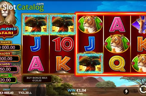 Οθόνη6. Diamond Safari Κουλοχέρης