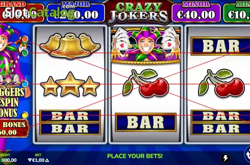 Οθόνη3. Crazy Jokers Κουλοχέρης