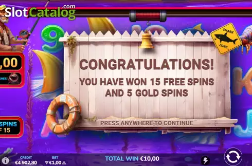 Οθόνη8. Shark Hunter (Atomic Slot Lab) Κουλοχέρης