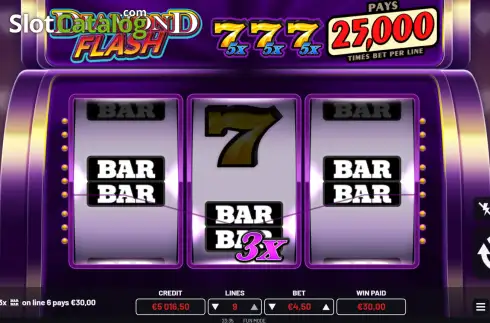 Οθόνη3. Diamond Flash (Atomic Slot Lab) Κουλοχέρης