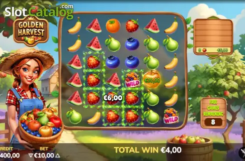 Οθόνη3. Golden Harvest (Atomic Slot Lab) Κουλοχέρης