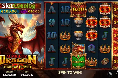 Οθόνη2. Almighty Dragon Κουλοχέρης 