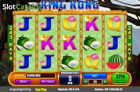 Οθόνη3. King Kong (August Gaming) Κουλοχέρης