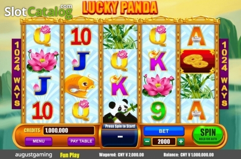 Οθόνη2. Lucky Panda (August Gaming) Κουλοχέρης