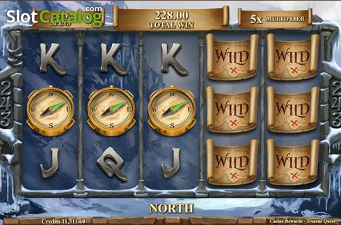 Οθόνη2. Casino Rewards Treasure Quest Κουλοχέρης