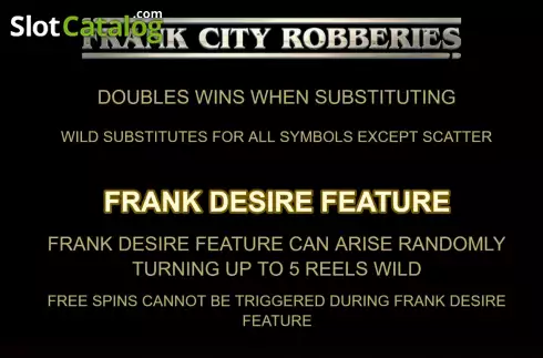 Οθόνη9. Frank City Robberies Κουλοχέρης 