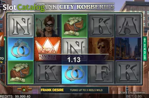 Οθόνη3. Frank City Robberies Κουλοχέρης 