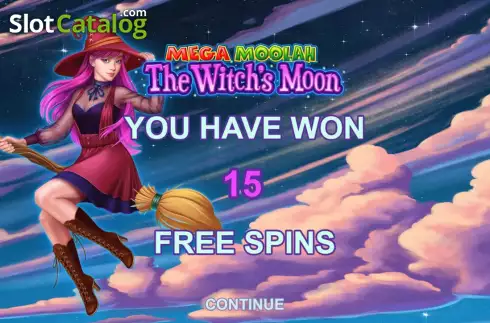 Οθόνη7. Mega Moolah The Witch's Moon Κουλοχέρης