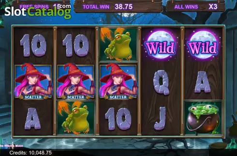 Οθόνη8. Mega Moolah The Witch's Moon Κουλοχέρης