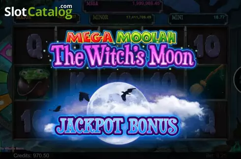 Οθόνη9. Mega Moolah The Witch's Moon Κουλοχέρης