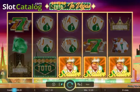 Οθόνη5. Koning Toto in Vegas Κουλοχέρης