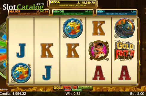 Οθόνη4. Gold Factory Jackpots Mega Moolah Κουλοχέρης