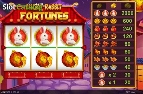 Οθόνη2. Lucky Rabbit Fortunes Κουλοχέρης