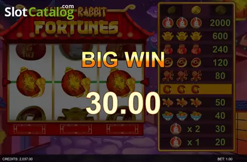 Οθόνη6. Lucky Rabbit Fortunes Κουλοχέρης