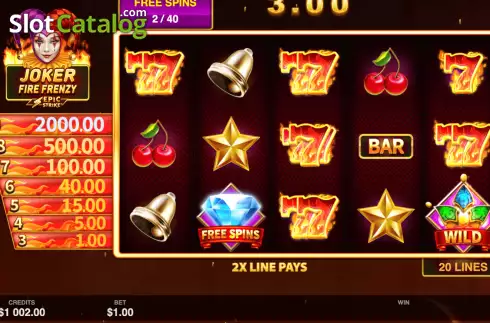 Οθόνη8. Joker Fire Frenzy Κουλοχέρης