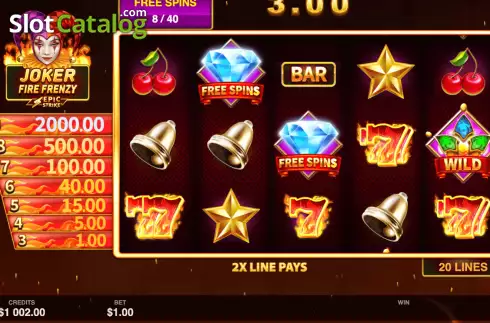 Οθόνη9. Joker Fire Frenzy Κουλοχέρης
