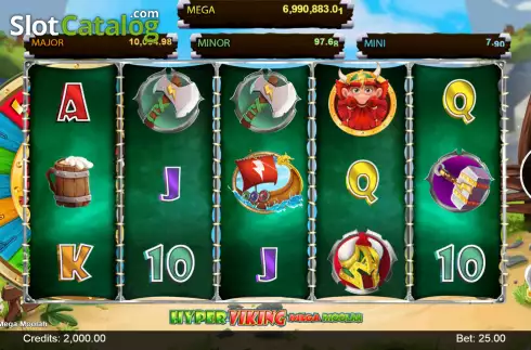 Οθόνη2. Hyper Viking Mega Moolah Κουλοχέρης