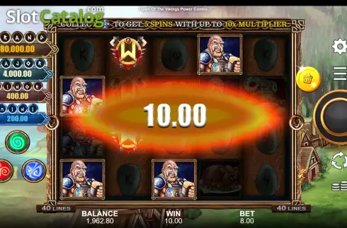 Οθόνη5. Dawn of the Vikings Power Combo Κουλοχέρης