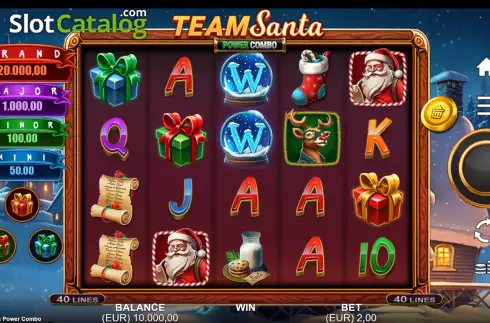 Οθόνη2. Team Santa Power Combo Κουλοχέρης