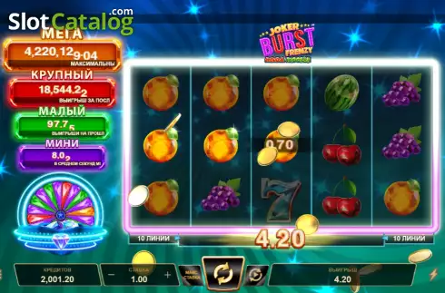 Οθόνη3. Joker Burst Frenzy Mega Moolah Κουλοχέρης