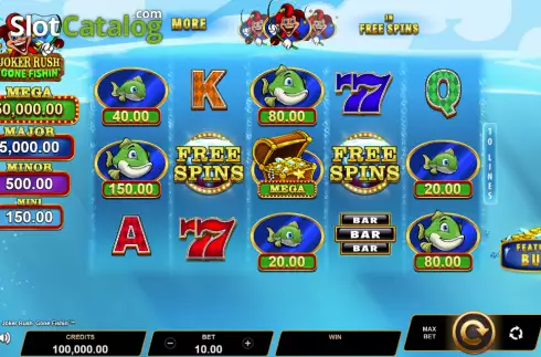 Οθόνη2. Joker Rush Gone Fishin' Κουλοχέρης 