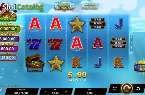 Οθόνη3. Joker Rush Gone Fishin' Κουλοχέρης 