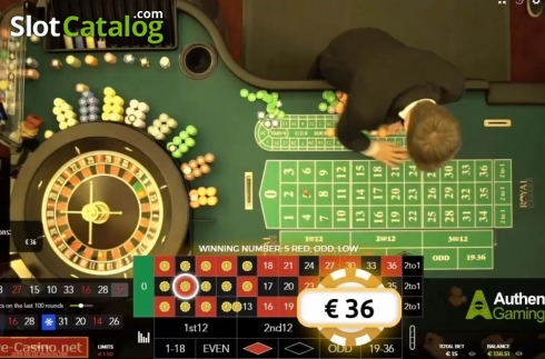 Οθόνη4. Royal Casino Authentic Roulette Live Κουλοχέρης