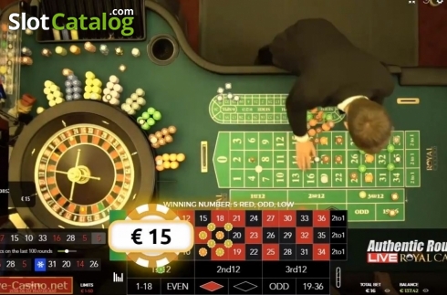 Οθόνη5. Royal Casino Authentic Roulette Live Κουλοχέρης
