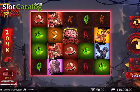 Οθόνη3. Zombie aPOPalypse MultiPop Κουλοχέρης 
