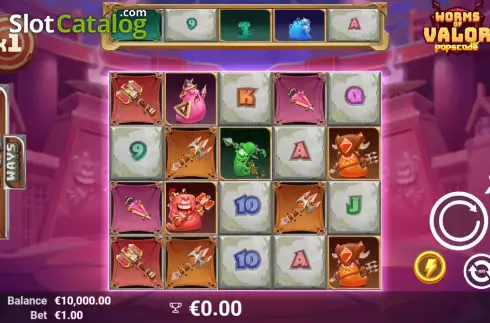 Οθόνη3. Worms of Valor Κουλοχέρης 