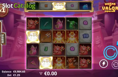 Οθόνη4. Worms of Valor Κουλοχέρης 