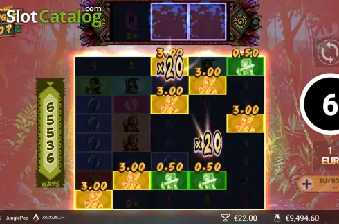 Οθόνη3. JunglePop Κουλοχέρης 