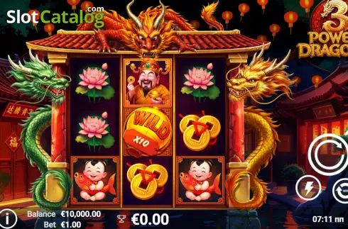 Οθόνη2. 3 Power Dragons Κουλοχέρης 