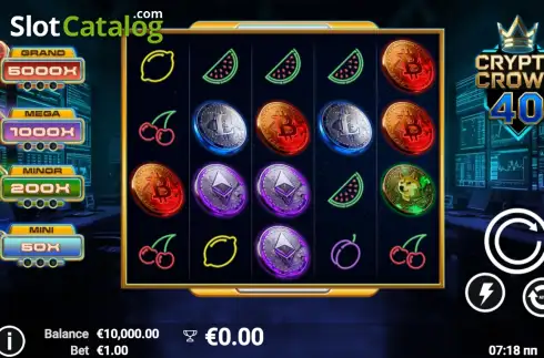 Οθόνη2. Crypto Crown 40 Κουλοχέρης 