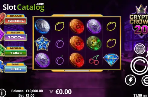 Οθόνη2. Crypto Crown 20 Κουλοχέρης 
